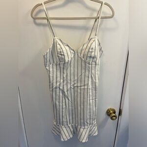 Striped mini dress